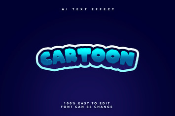 Cartoon Ai Text Effect