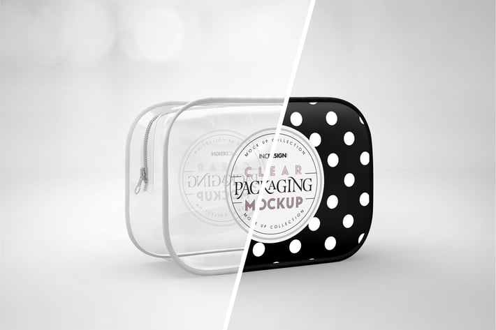 Clear Opaque Zipper Case Mockup