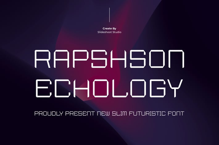 Raphson Ecology || Futuristic Display Font