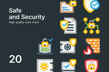 Safe and Security Icons
