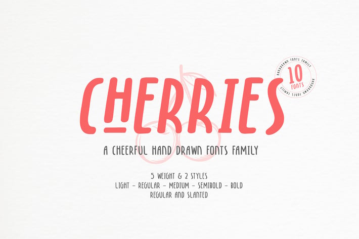 Cherries - 10 Fonts