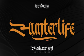Hunterlife-Blackletter Font