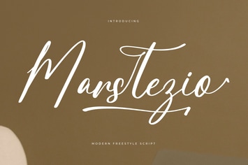 Marstezio Modern Script Font