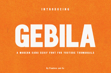 Gebila Thumbnail Font