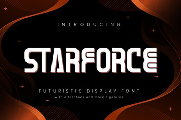 Starforce | Futuristic Display Typeface