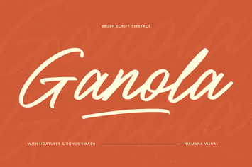 Ganola Brush - Branding Logo Font