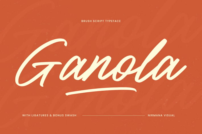 Ganola Brush - Branding Logo Font