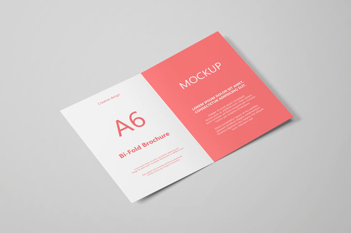 A6 Portrait Greeting Card Invitation Mockup Set 2