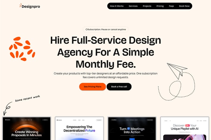 Designpro - Next JS Design Agency template