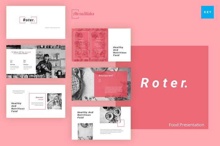 Roter - Food Keynote Presentation Template