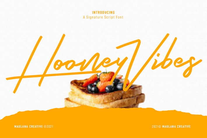 Hooney Vibes Signature Script Font
