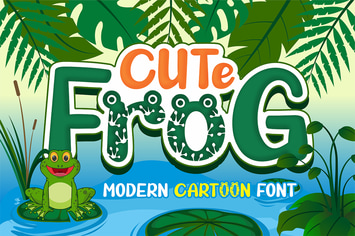 Cute Frog - Craf Font