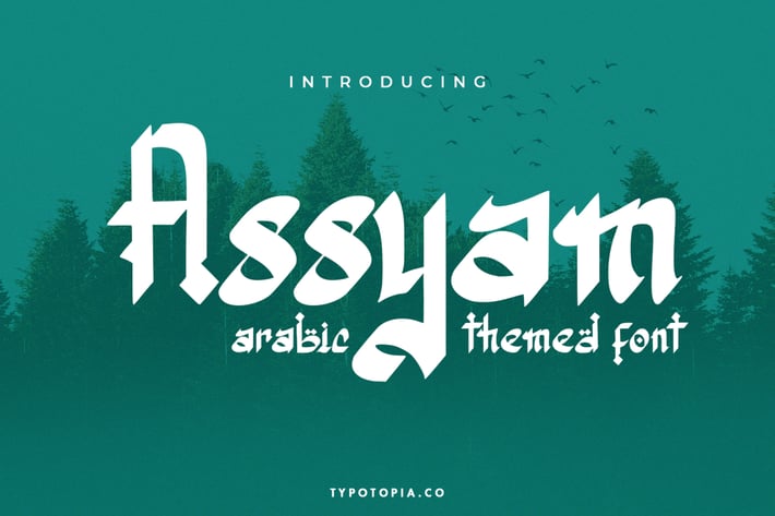 Assyam – Arabic Themed Typeface