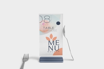 Table Menu Mockups