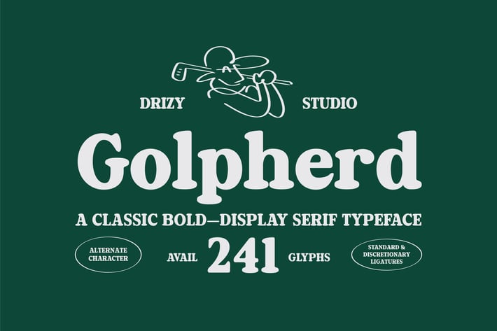 Golpherd – Classic Bold Display Font