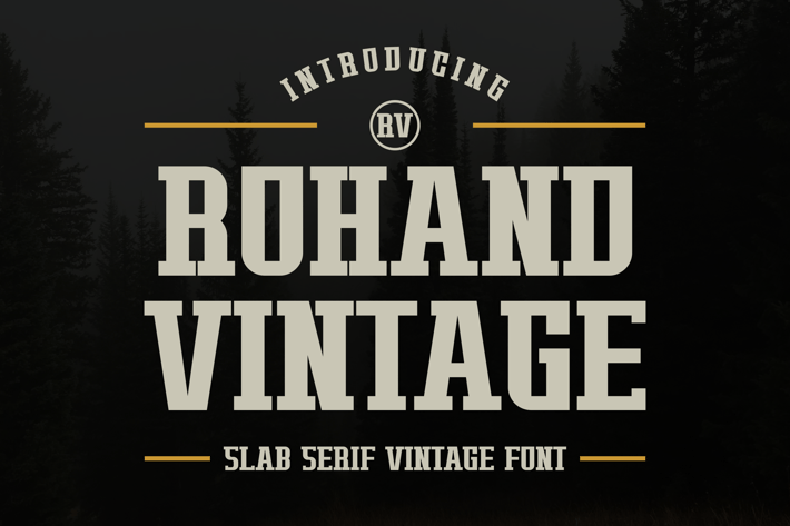 Rohand Vintage - Slab Serif Vintage Font