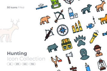 Hunting Filled Icon