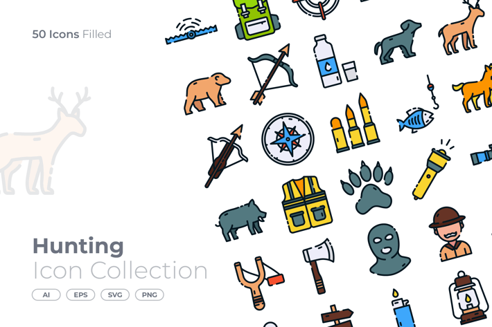 Hunting Filled Icon