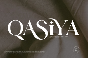 Qasiya Elegant Serif Font Typeface