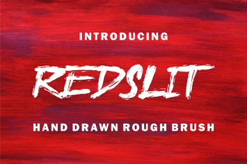 Redslit - Brush Font