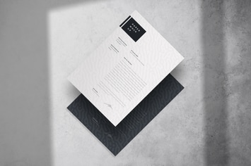 Letter A4 Paper Mockup PSD Template