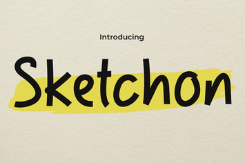 Handwritten Font - Sketchon 