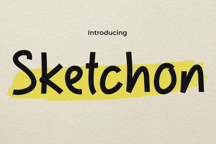 Handwritten Font - Sketchon 