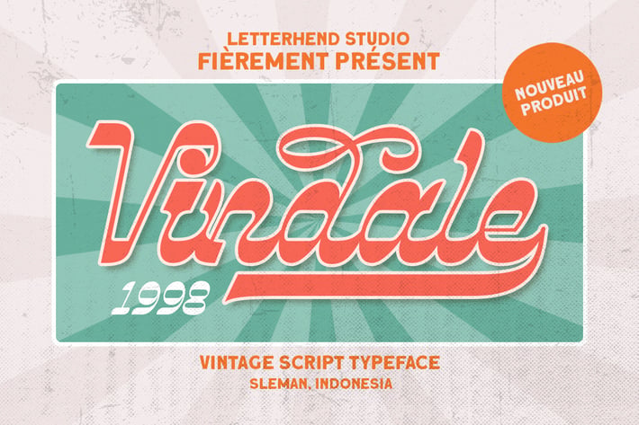 Vindale - Vintage Script Typeface