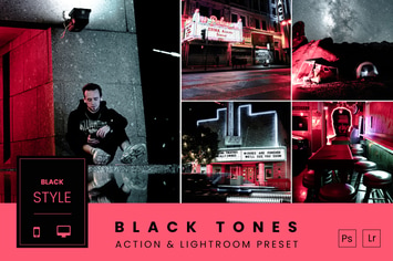 Black Tones Action & Lightroom Preset