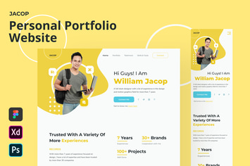 Jacop - Personal Portfolio Website Homepage