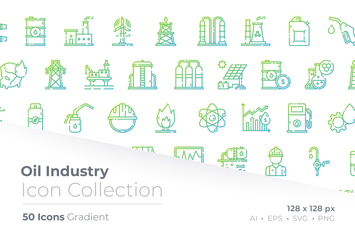 Oil Industry Gradient Icon