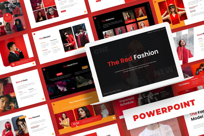 Red Fashion - Powerpoint Template