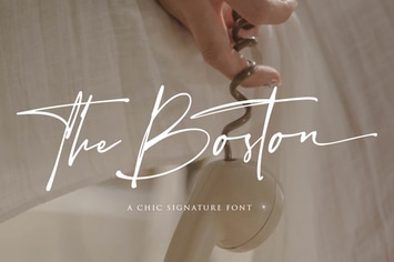 The Boston - Signature Font