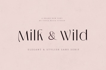Milk and Wild - Elegant Stylish Sans Serif