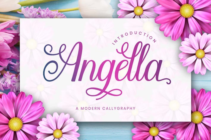 Angella - Sript Font