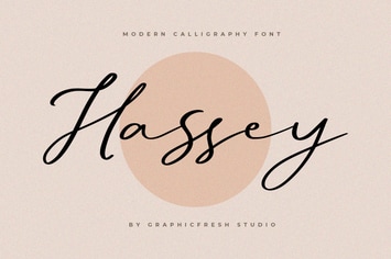 Hassey - A Modern Calligraphy Font