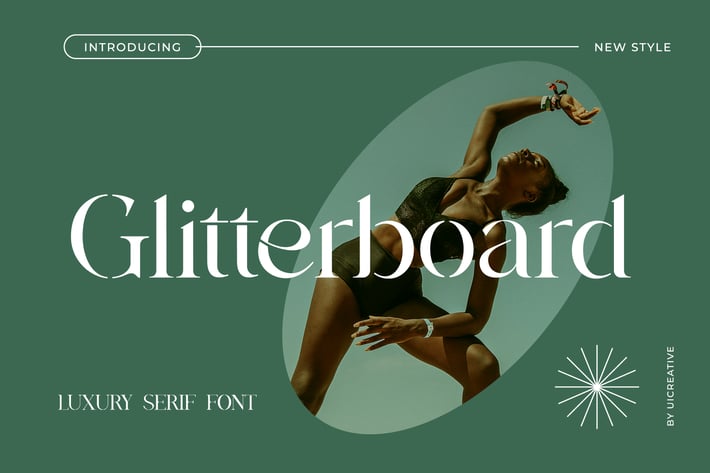 Glitteboard Luxury Serif Font