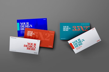 Business Card Mockup 3.5x2" Set