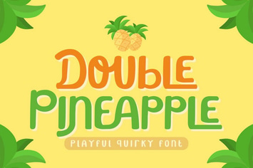 Double Pineapple - Playful Quirky Font
