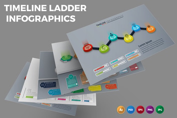 Timeline Ladder – Infographics Design