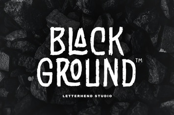 Black Ground - Rustic Typeface