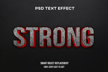 Strong lava text effect