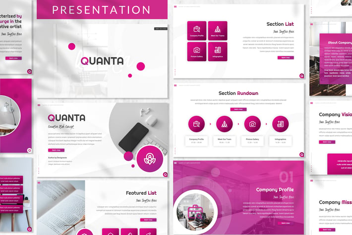 Quanta - Creative Prensentation Template