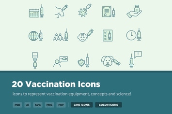 20 Vaccination Icons