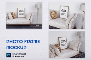 Blank Photo Frame Mockup