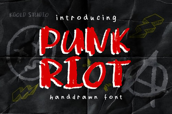 Punk Riot - HandDrawn Punk Font