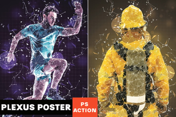 Plexus Poster Photoshop Action