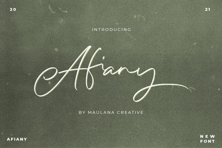 Afiany Brush Handwritten Script Font