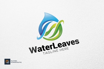 Water Leaves - Logo Template
