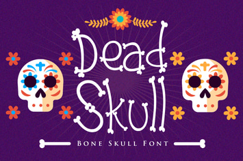 Dead Skull - Bone Skull Font